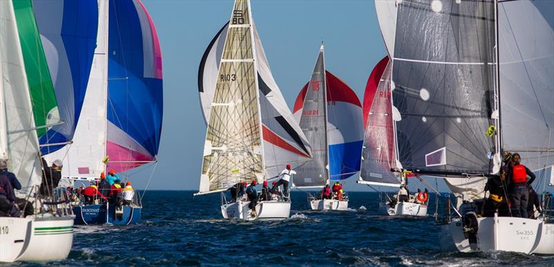 A sea of colour - Australian Women's Keelboat Regatta photo copyright Bruno Cocozza taken at Royal Melbourne Yacht Squadron and featuring the IRC class