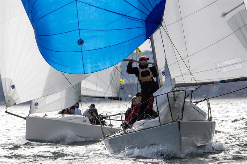 Close racing on Port Phillip - Australian Women's Keelboat Regatta photo copyright Bruno Cocozza taken at Royal Melbourne Yacht Squadron and featuring the IRC class