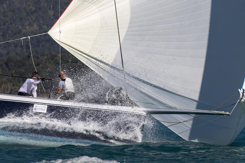Alive speeding downwind - Airlie Beach Race Week photo copyright Andrea Francolini taken at Whitsunday Sailing Club and featuring the IRC class
