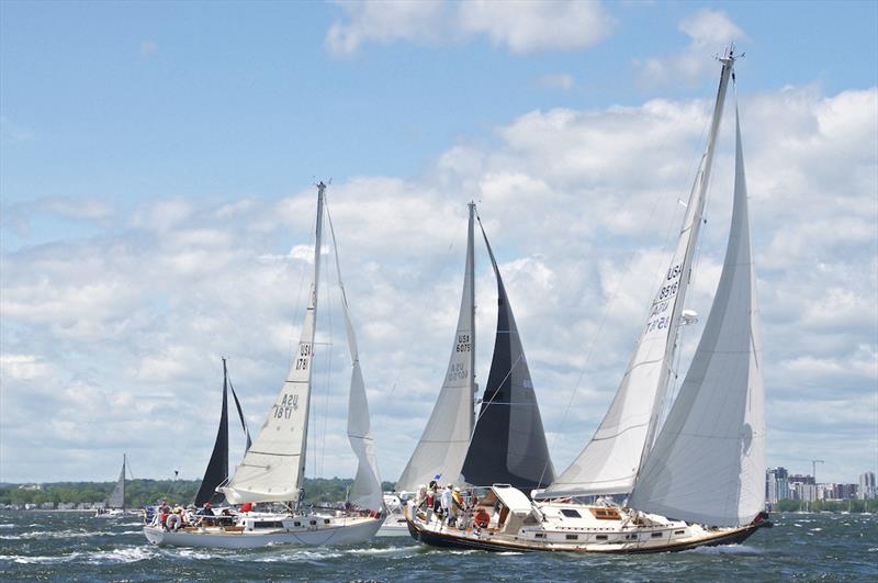 Some usual suspects at play during the 2019 Block Island Race photo copyright 2021, Courtesy of Storm Trysail Club & Rick Bannerot, Ontheflyphoto.net taken at Storm Trysail Club and featuring the IRC class