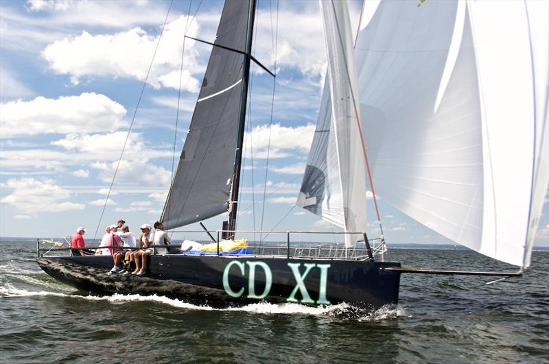 Christopher Dragon XI struts her stuff during the 2019 Block Island Race photo copyright 2021, Courtesy of Storm Trysail Club & Rick Bannerot, Ontheflyphoto.net taken at Storm Trysail Club and featuring the IRC class