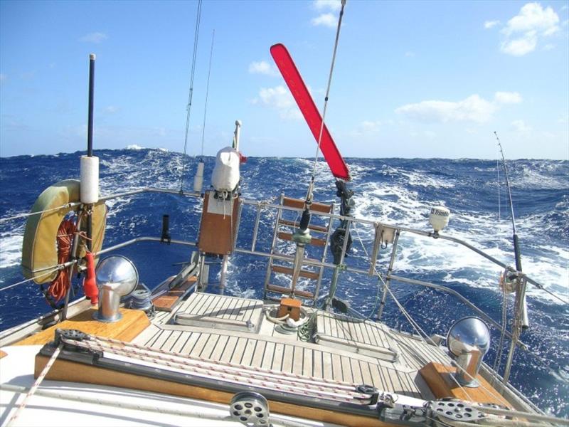 Hydrovane windvane - downwind photo copyright Global Solo Challenge taken at  and featuring the IRC class