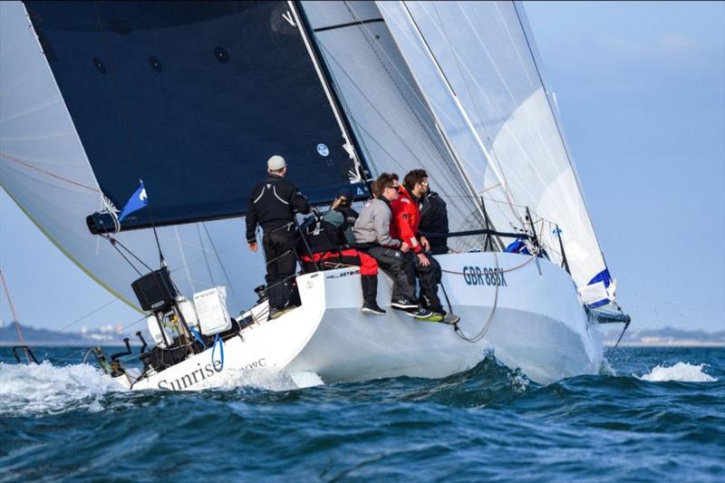 Tom Kneen's JPK 1180 Sunrise scored the best corrected time under IRC to win the Morgan Cup photo copyright Rick Tomlinson / RORC taken at Royal Ocean Racing Club and featuring the IRC class