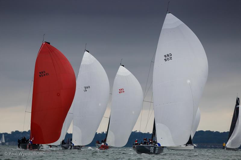 Peter Morton's GP42 Jean Geanie leads the IRC One fleet - 2021 RORC IRC National Championship - photo © Paul Wyeth / RORC