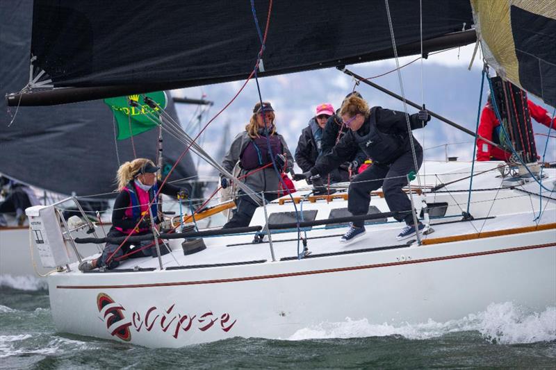 Sandy Wertanen racing Eclipse with an all-women crew in 2019 photo copyright Sharon Green / Rolex taken at St. Francis Yacht Club and featuring the IRC class