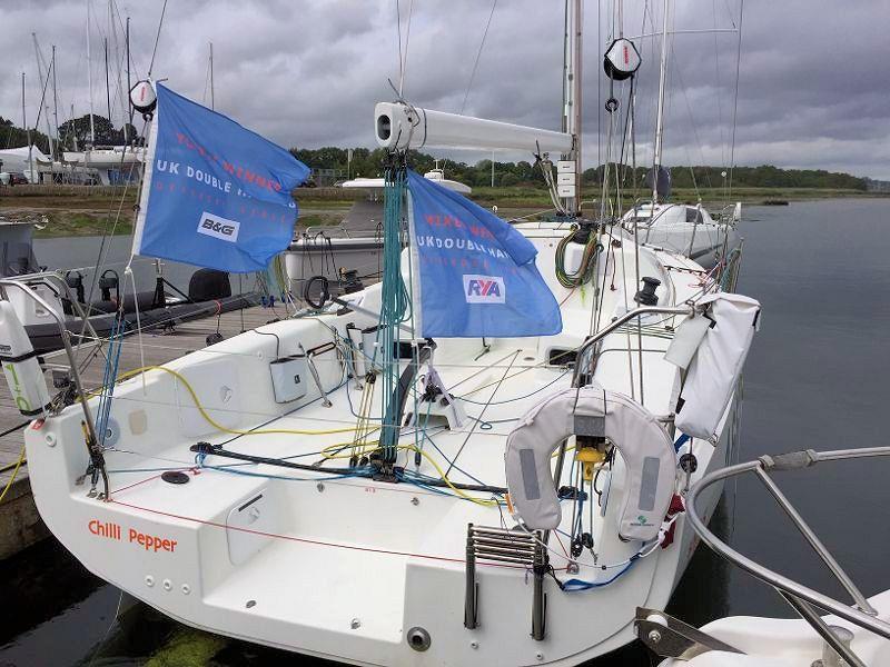 Chilli Pepper won the Mixed and Youth awards - Round The Island Race (UK Double Handed Offshore Series race 3) photo copyright Kate Cope taken at Island Sailing Club, Cowes and featuring the IRC class