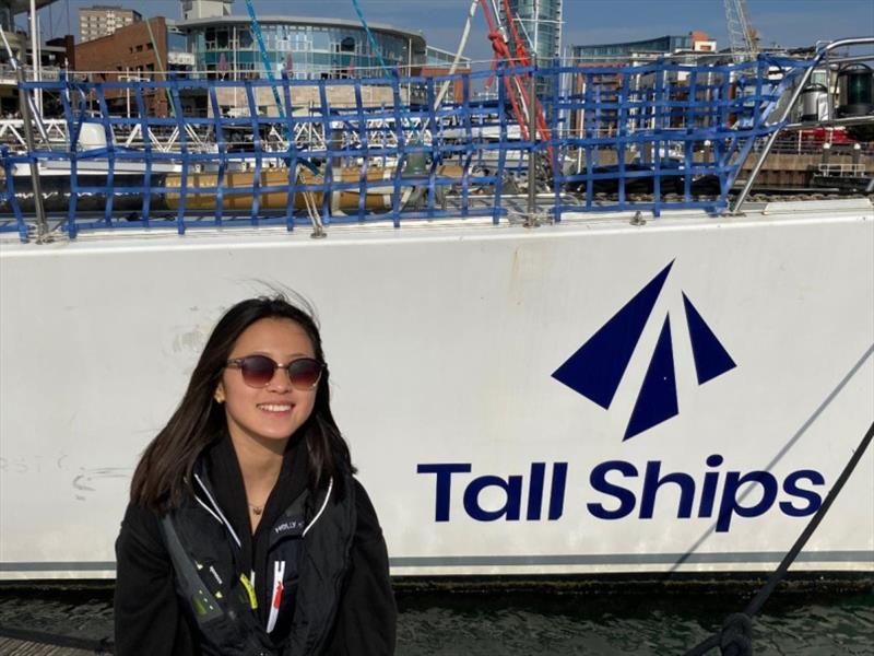 Zoë d'Ornano - The youngest crew member in the race is raising funds for the Tall Ships Youth Trust is sailing on Challenger 2 photo copyright Lay Koon taken at Royal Ocean Racing Club and featuring the IRC class