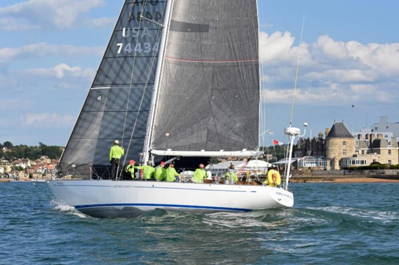 Hiroshi Nakajima's American S&S 49 Hiro Maru is a one-off aluminium yacht designed in 1969 photo copyright Rick Tomlinson / www.rick-tomlinson.com taken at Royal Ocean Racing Club and featuring the IRC class