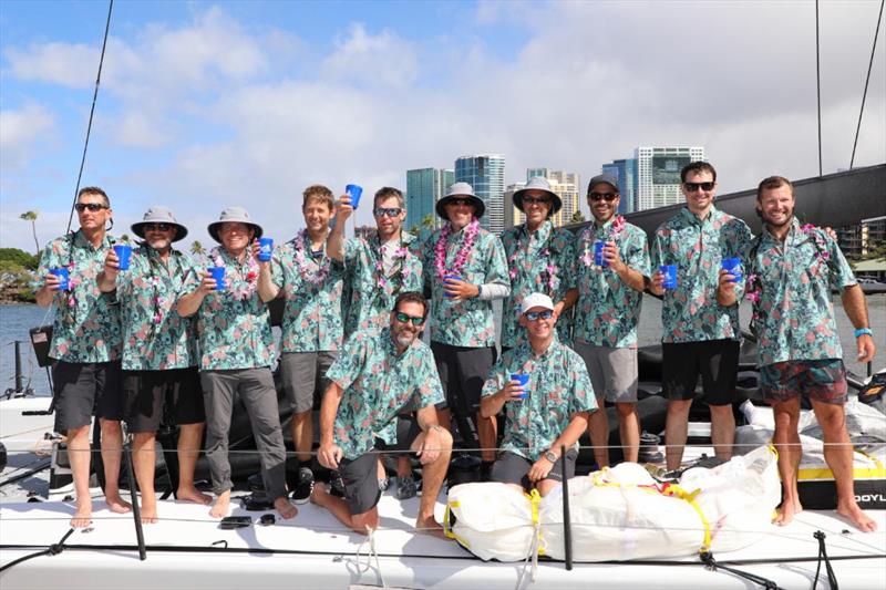 Callisto team at the dock of Hawaii YC - 51st Transpac - photo © David Livingston