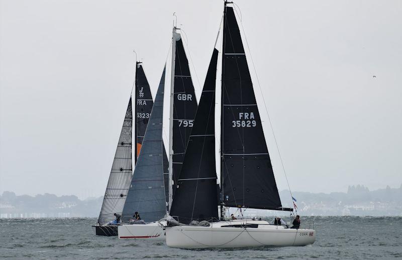 Cora and Diablo during race 5 of the UK Double Handed Offshore Series photo copyright John Green taken at  and featuring the IRC class