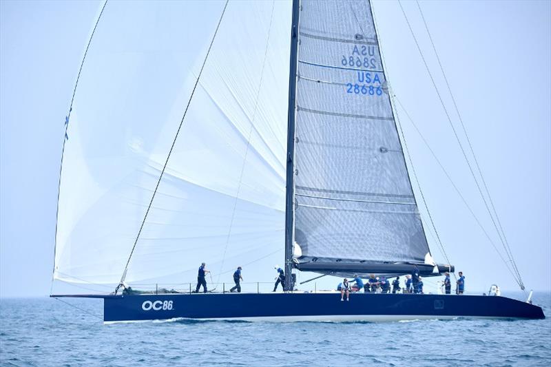 OC86 sets Bayview Mackinac Race Shore Course record photo copyright Element Photography / www.photoelement.com taken at  and featuring the IRC class