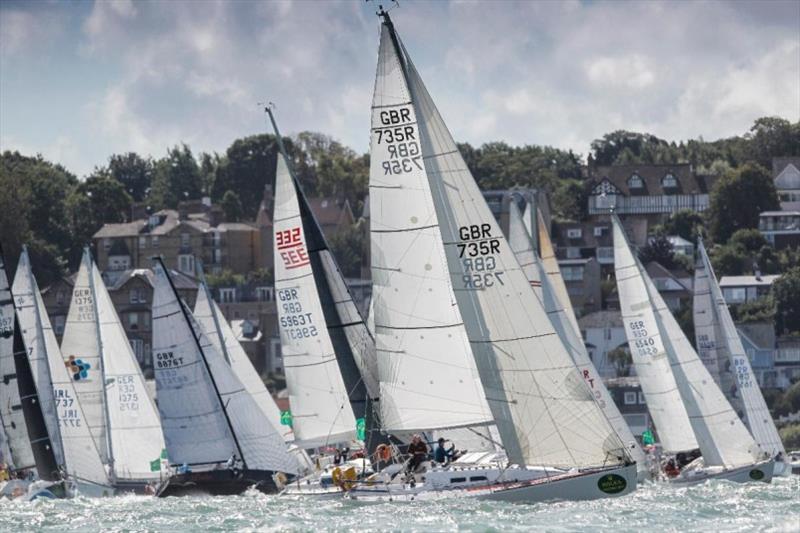 A fantastic opportunity to watch all the action from on board Wetwheels as hundreds of boats set off on the Rolex Fastnet Race - photo © Paul Wyeth / pwpictures.com