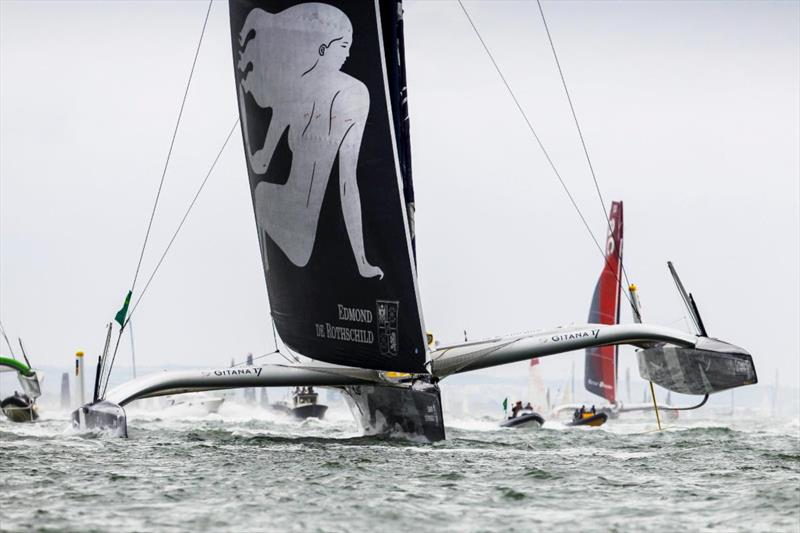 Three of the fastest offshore boats in the world, the 32 x 23m Ultime trimarans are entered including 2019 winners the Franck Cammas and Charles Caudrelier skippered Maxi Edmond de Rothschild - photo © Paul Wyeth / pwpictures.com