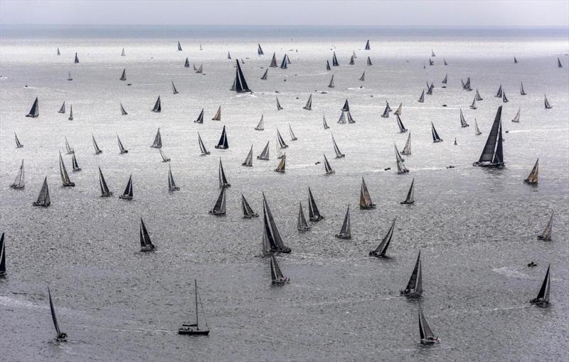 The start of the Rolex Fastnet Race on the Solent is always an impressive sight photo copyright Kurt Arrigo / Rolex taken at Royal Ocean Racing Club and featuring the IRC class