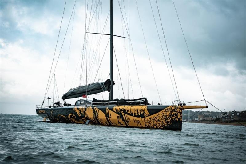 The larger faster boats in the Rolex Fastnet Race, such as Dmitry Rybolovlev's newly launched ClubSwan 125 Skorpios will be the first to see the breeze easing once they are down the Channel photo copyright RORC / Myles Warden-Owen taken at Royal Ocean Racing Club and featuring the IRC class