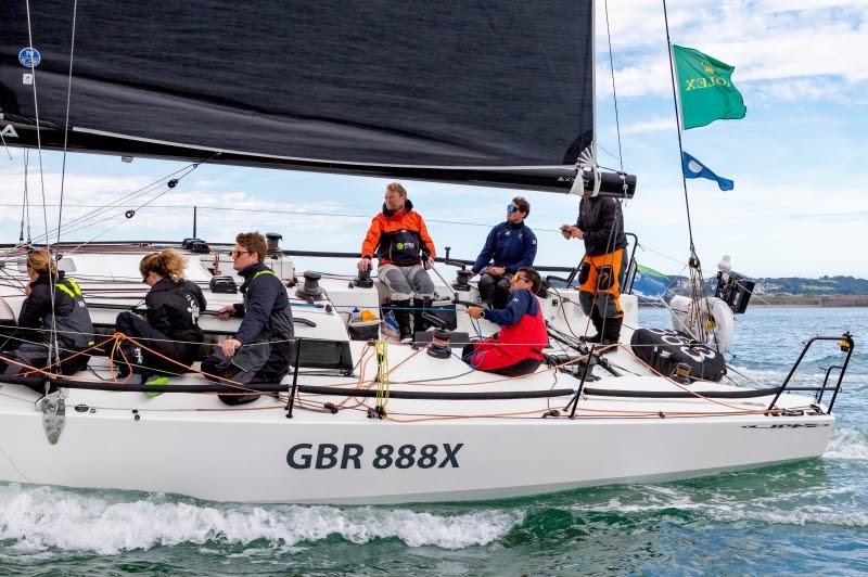 Sunrise at the finish of the 49th Rolex Fastnet Race photo copyright Stefano Gattini taken at Royal Ocean Racing Club and featuring the IRC class