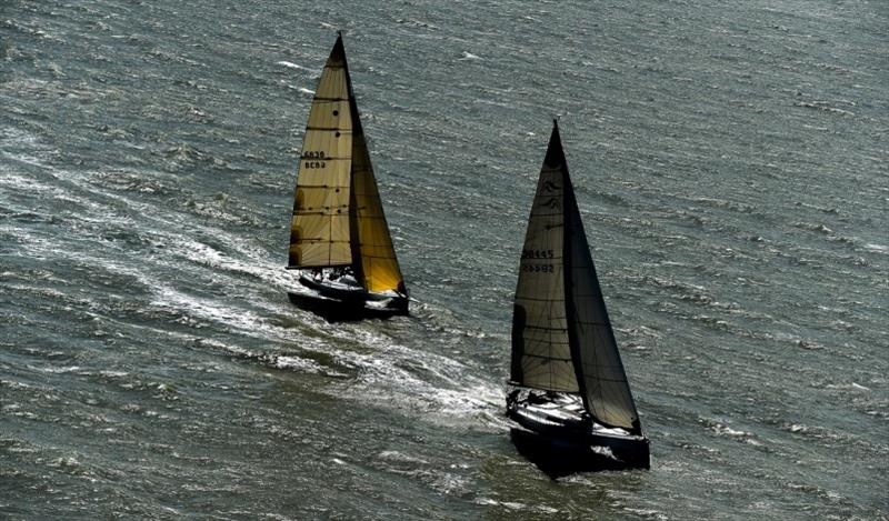 Ponyo (left) and Lunacy going for broke - 2021 SeaLink Magnetic Island Race Week photo copyright Scott Radford-Chisholm / SMIRW taken at Townsville Yacht Club and featuring the IRC class