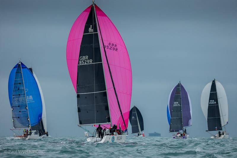 Fleet heading towards No Mans Land fort - RORC Castle Rock Race photo copyright Paul Wyeth taken at Royal Ocean Racing Club and featuring the IRC class