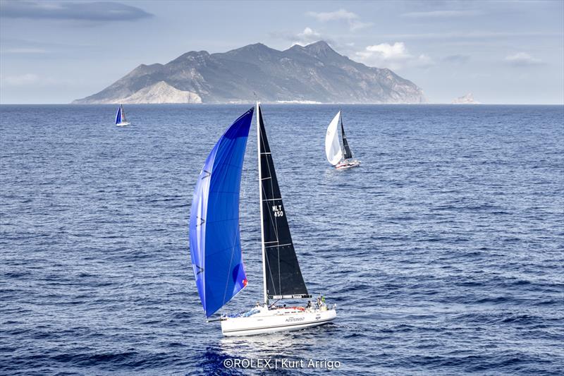 L'Ange de Milon during the 2021 Rolex Middle Sea Race photo copyright Kurt Arrigo / Rolex taken at Royal Malta Yacht Club and featuring the IRC class