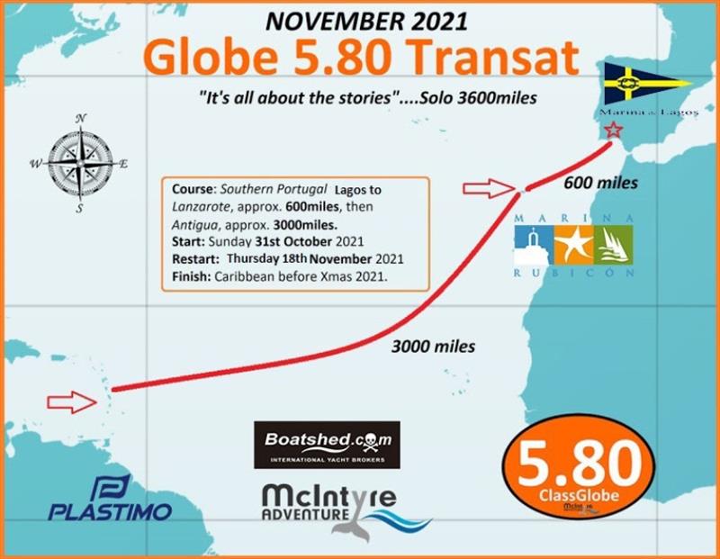 McIntyre Adventure Globe 5.80 Transat route - photo © McIntyre Adventure