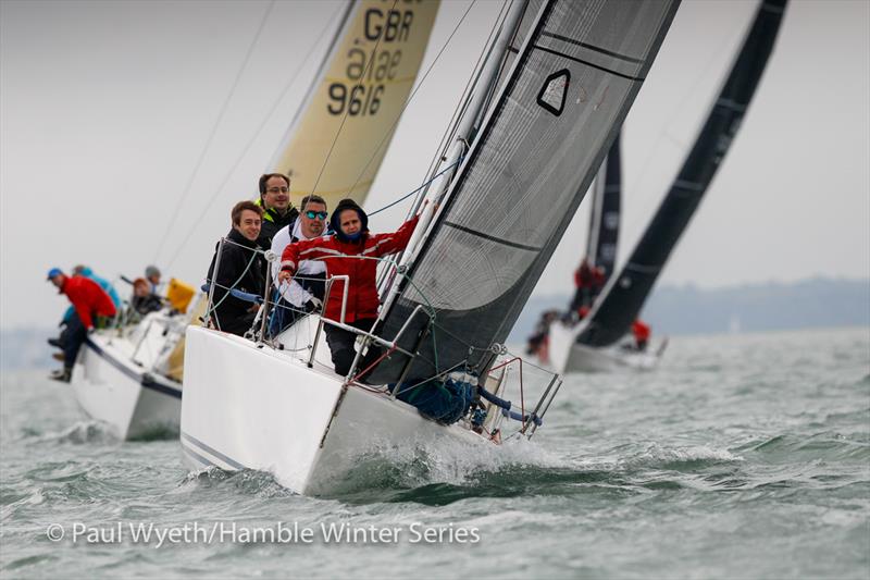 M'Enfin! during HYS Hamble Winter Series Race Week 6 photo copyright Paul Wyeth / www.pwpictures.com taken at Hamble River Sailing Club and featuring the IRC class