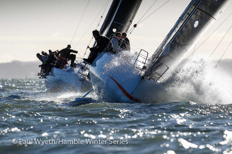Gentoo, Sunfast 3000 during HYS Hamble Winter Series Race Week 7 - photo © Paul Wyeth / www.pwpictures.com
