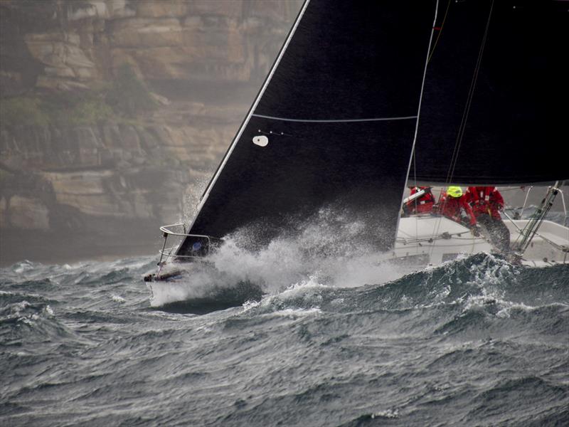 Philosopher in big seas at Sydney Heads on day 1 of the annual Sydney Short Ocean Racing Championship - photo © Tilly McKnight Media