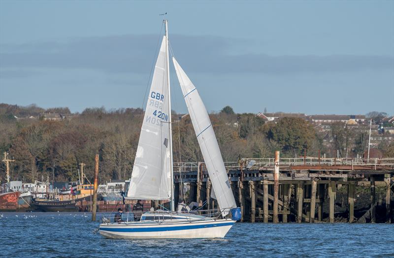 Brigand during the Medway Yacht Club Cruiser Autumn Series 2021 photo copyright Paul Babington taken at Medway Yacht Club and featuring the IRC class