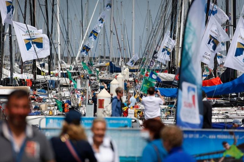 The arrival of the Rolex Fastnet Race fleet in Cherbourg-en-Cotentin creates a festival atmosphere - photo © Paul Wyeth / pwpictures.com