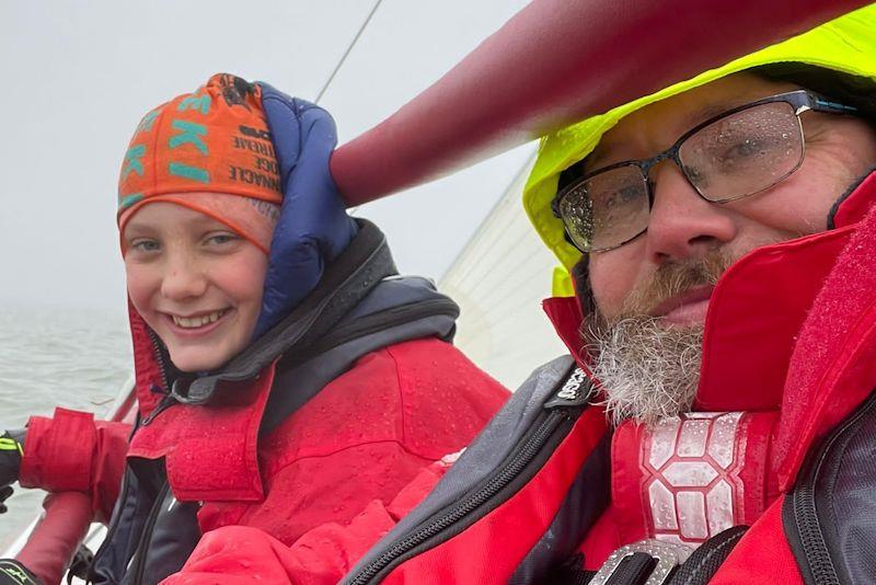 Smiles on Finally in the last race of the Pwllheli Winter Series photo copyright Ben Cartwright taken at Pwllheli Sailing Club and featuring the IRC class