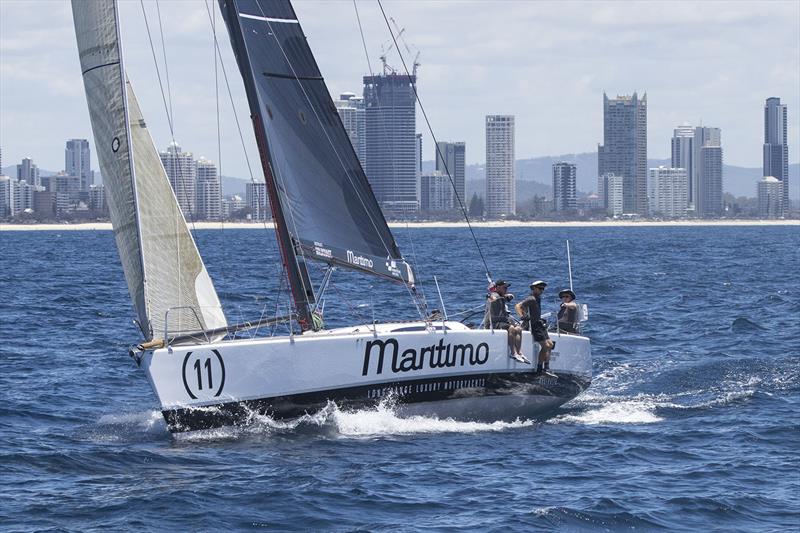 Schumacher 54, Maritimo 11, sets sail for the 2021 Sydney Hobart Race photo copyright Maritimo taken at  and featuring the IRC class