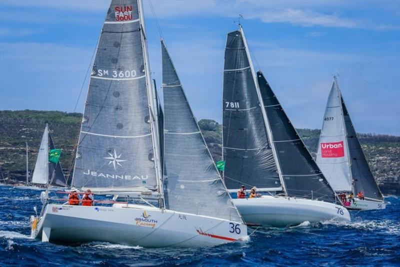 Maverick at the start of the 2021 Rolex Sydney Hobart Yacht Race photo copyright Salty Dingo taken at Cruising Yacht Club of Australia and featuring the IRC class