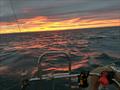 Sunset on Saturday evening in the Scarborough Yacht Club North Sea Race © SYC