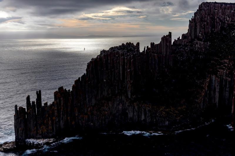 The rock platforms of Cape Raoul are often referred to as 'the Organ Pipes' - 2021 Rolex Sydney Hobart Yacht Race photo copyright Rolex / Andrea Francolini taken at Cruising Yacht Club of Australia and featuring the IRC class