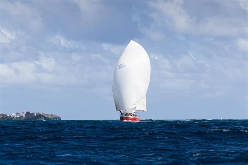 Ross Applebey's Scarlet Oyster (GBR) heads for the finish line under spinnaker - photo © Arthur Daniel / RORC