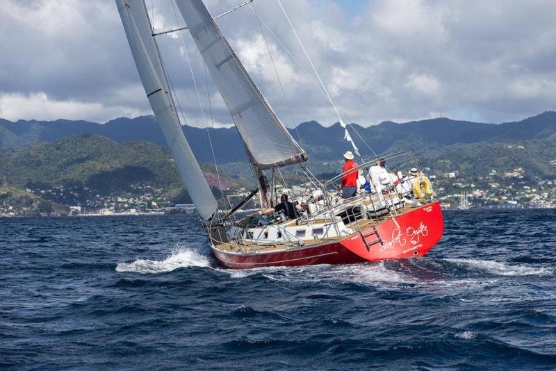 Scarlet Oyster was just short of winning the RORC Transatlantic Race Trophy, but virtually assured of winning IRC One - photo © Arthur Daniel / RORC