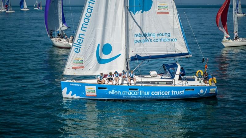 Ellen MacArthur Cancer Trust crew photo copyright SportographyTV taken at Island Sailing Club, Cowes and featuring the IRC class