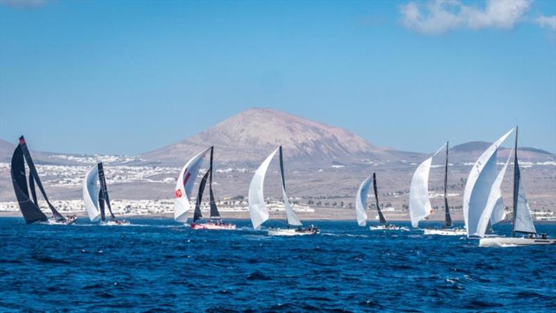 Start of the 2022 RORC Transatlantic Race from Calero Marinas, Lanzarote to Camper & Nicholsons Port Louis Marina, Grenada photo copyright Lanzarote Photo Sport taken at Royal Ocean Racing Club and featuring the IRC class