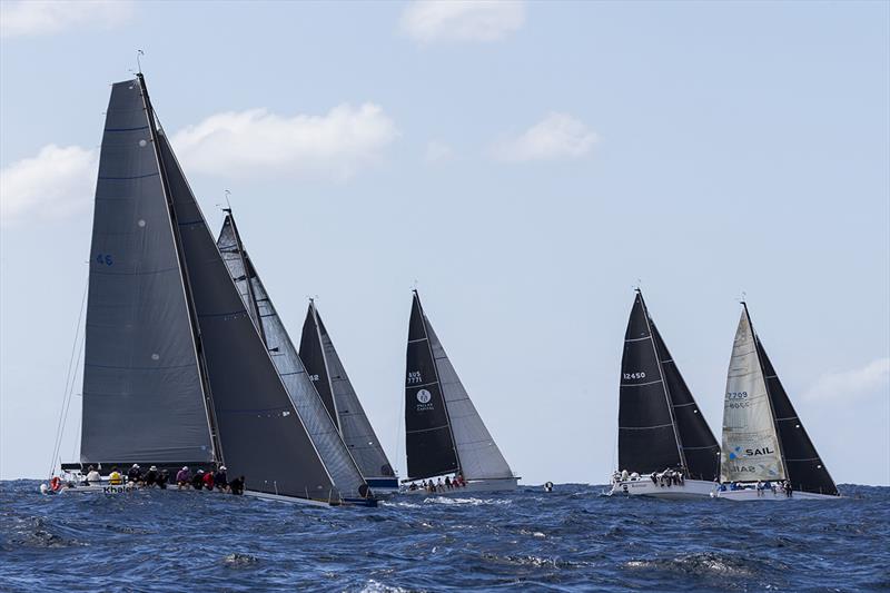 The IRC fleet racing offshore in last year's regatta - Sydney Harbour Regatta photo copyright Andrea Francolini taken at Middle Harbour Yacht Club and featuring the IRC class