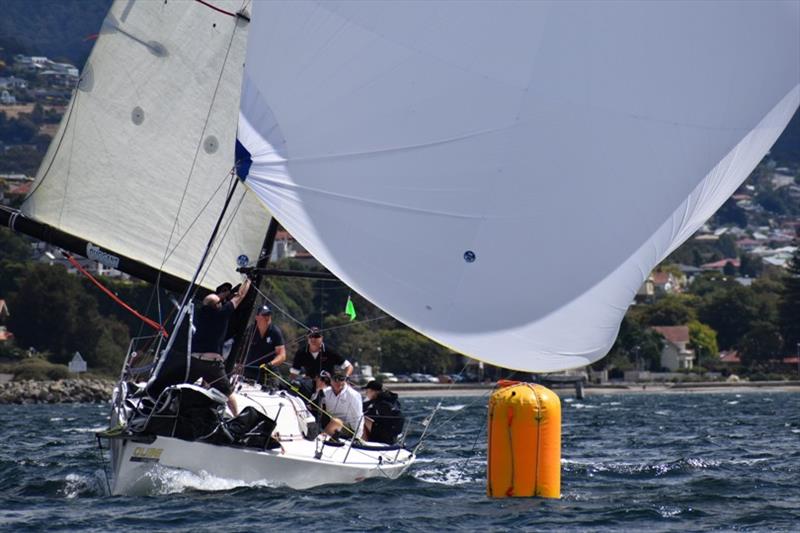 The Dog House by Qube Containers, skippered by Charlotte Frankcombe, won Division One of Performance Cruising photo copyright Jane Austin taken at Bellerive Yacht Club and featuring the IRC class