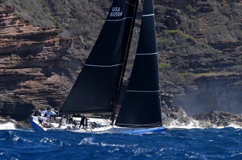 Chris Sheehan's Pac52 Warrior Won showed great pace throughout and is currently leading the race overall after IRC time correction - 2022 RORC Caribbean 600 photo copyright Rick Tomlinson / www.rick-tomlinson.com taken at Royal Ocean Racing Club and featuring the IRC class