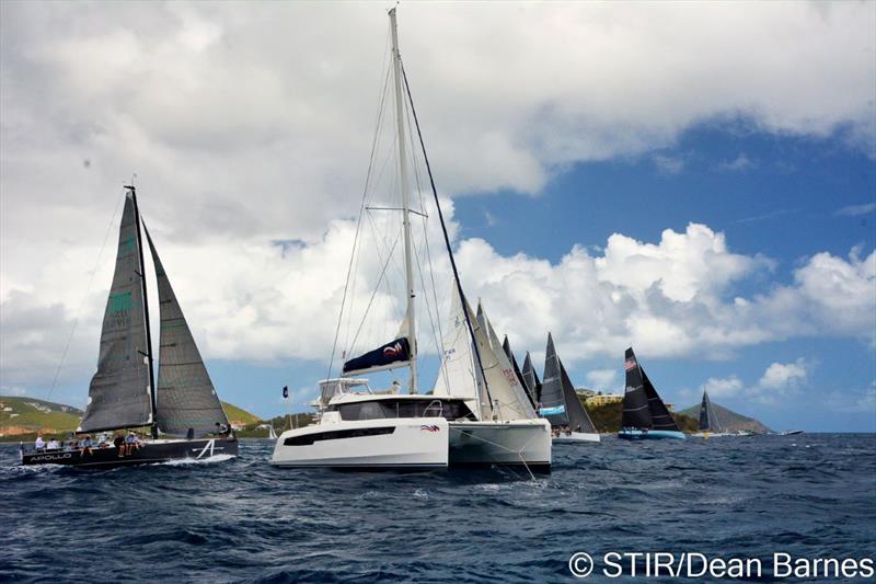 Start of the Round the Rocks Race at the 48th St. Thomas International Regatta photo copyright Dean Barnes taken at St. Thomas Yacht Club and featuring the IRC class