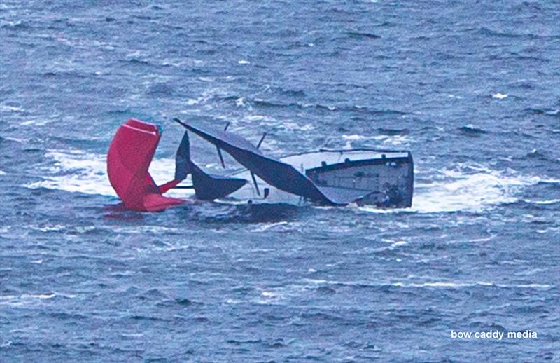 All part of the sequence as she comes down Sydney Harbour and wipes out photo copyright Bow Caddy Media taken at Middle Harbour Yacht Club and featuring the IRC class