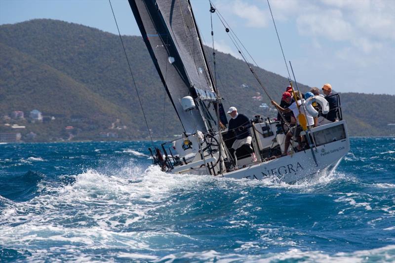 Charter boat Pata Negra had `~A nice beat to the top of Tortola in about 15-20 knots` - 49th BVI Spring Regatta & Sailing Festival  photo copyright Alastair Abrehart taken at Royal BVI Yacht Club and featuring the IRC class