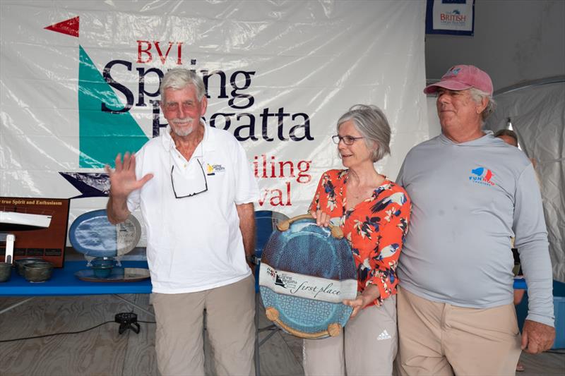 Robin Tattersall and his crew on Moon Rainbow/Sunsail 41 took first overall in Bareboat 3  - 49th BVI Spring Regatta & Sailing Festival  photo copyright Alastair Abrehart taken at Royal BVI Yacht Club and featuring the IRC class