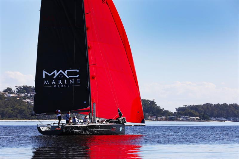 Line honours winner Little Nico on Sail Port Stephens Day 1 photo copyright Promocean Media taken at Corlette Point Sailing Club and featuring the IRC class