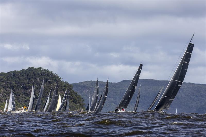 The fleet got off the start cleanly the second time in the Club Marine Pittwater to Coffs Harbour Yacht Race photo copyright Andrea Francolini taken at Royal Prince Alfred Yacht Club and featuring the IRC class