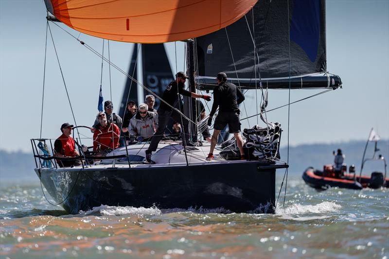 A third place on the podium for VME Racing's Mills 39 Zero II, skippered by James Gair at the RORC Easter Challenge - photo © Paul Wyeth / www.pwpictures.com