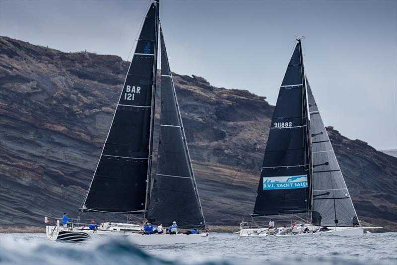 Peters & May Round Antigua Race 2022: Peter Lewis' J121 Whistler & Bernie Evan-Wong's RP 37 Team TAZ photo copyright Paul Wyeth / www.pwpictures.com taken at Antigua Yacht Club and featuring the IRC class