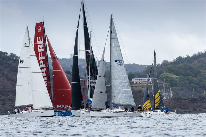 Peters & May Round Antigua Race 2022: Twenty-one boats took the start - photo © Paul Wyeth / www.pwpictures.com